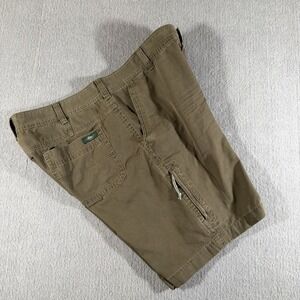 GH Bass Co Denim Shorts Mens 42 Brown High Rise Slash Pockets Breathable Casual